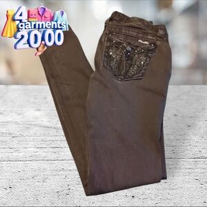 Miss me black signature skinny jeans size 26